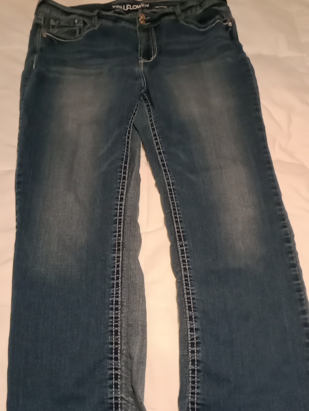 Wallflower Medium Blue Boot-Cut Jeans Size 18 Regular, Good Condition